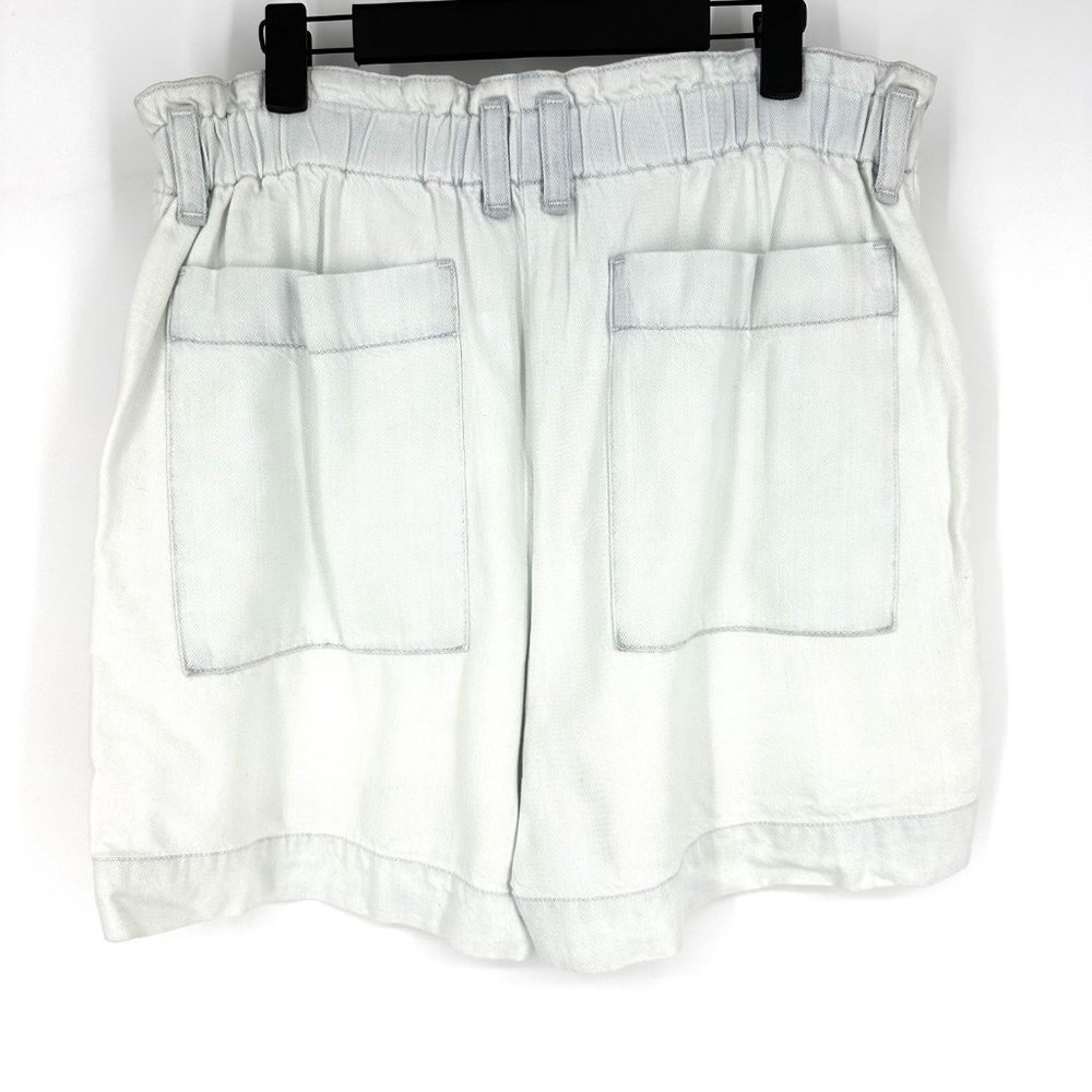 NWT Proenza Schouler White Label Chambray‎ Shorts Size 8 Bleach Blue - Picture 4 of 8